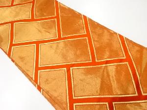 アンティーク　檜垣模様織出し袋帯（材料）